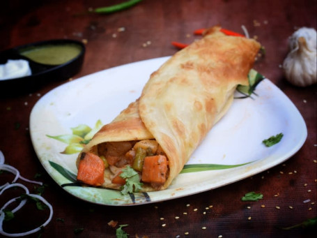 Masala Chaap Tikka Roll