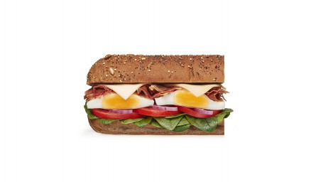 Bbq Becon And Egg Subway Six Inch Reg; Śniadanie