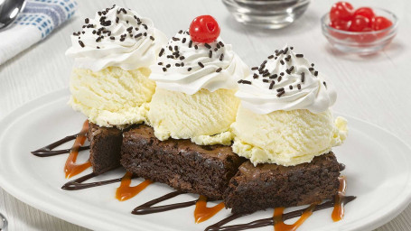 Nowy! Karmelowe Krówki Brownie Sundae