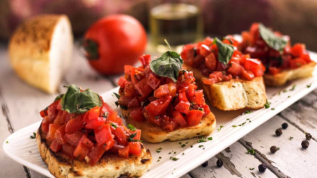 Bruschetta With Chicken Tikka