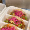 Three Yucatecan Pork Tacos