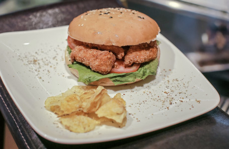 Chicken Schnitzel Burger Sandwich