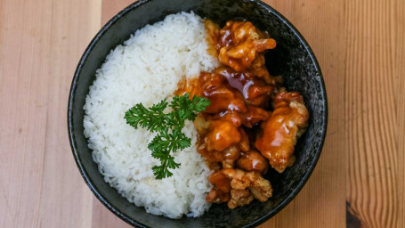 Orange Chicken With Steamed Rice