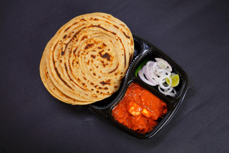 Paneer Lababdar 2 Pc Lachha Paratha Salad