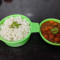 Chole Rice With Raita