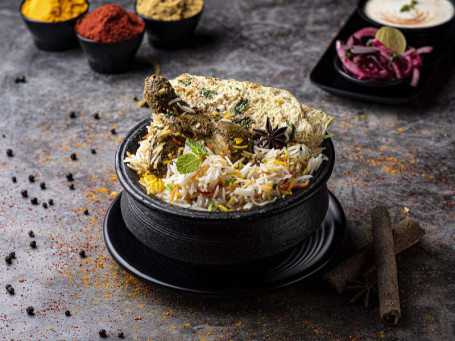 Chicken Afghani Matka Biryani