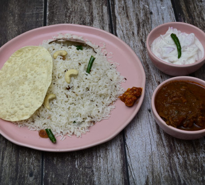 Ghee Rice With Chicken Curry (Full)