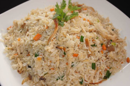 Garlic Shredded Chicken Egg Fried Rice