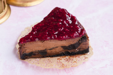 Raspberry Chocolate Cheesecake Slice