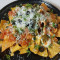 Nachos With Tomato Salsa And Cream Cheese Sauce