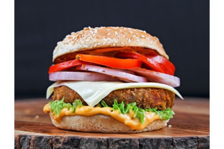 Spicy Cheesy Veg Burger (Regular)