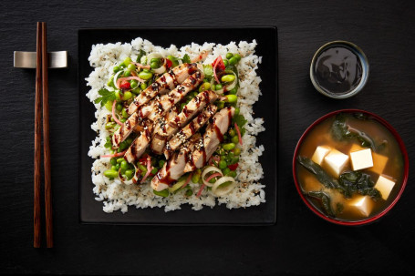 Kurczak Teriyaki Na Zestawie Łóżka