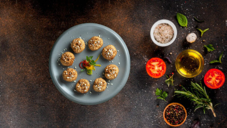 Fried Momo With Chatpati Sauce