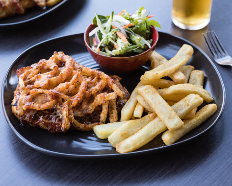 Loaded Hickory Smoked Bbq Parma With Fries And Salad