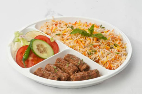 Chicken Biryani Chicken Seekh Kebab Combo