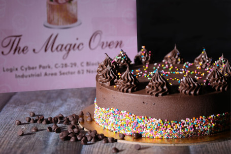 Eggless Choco Sprinkles Cake