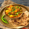 Aloo Matar Dry With Triangle Paratha (2Pcs)