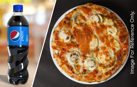 9 Mushroom Cheese Pizza Pepsi 300 Ml Pet Bottle