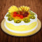 Simple Fresh Fruit Eggless Cake