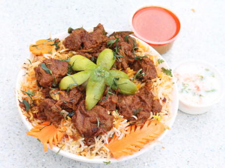 Mutton Fry Biryani (2 Pcs)