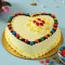 Heart Shaped Butterscotch Gems Cake