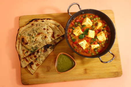 Mattar Paneer Choice Of Indian Bread