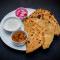 2 Mix Paratha Dal Choley Raita