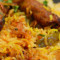 Lamb Kebabs On Vegetable Biryani