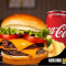 Cheese Burger Duplo Batata Frita Coca Cola Tradicional