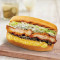 Hǎi Tái Cuì Jī Huáng Hòu Bǎo Brioche Burger With Seaweed And Crispy Chicken And Chicken (Ang.).