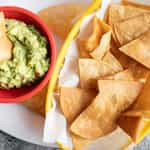 Guacamole Y Totopos Guacamole Chips