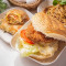 Kǎ Shì Dá Jī Tuǐ Dàn Bǎo Egg Burger With Custard Chicken Drumstick