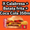 Combo X Calabresa Coca-Cola Lata