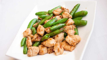 Sautéed Prawns Snow Peas In X. O. Sauce (Spicy) X. O. Jiàng Bào Xiā Qiú