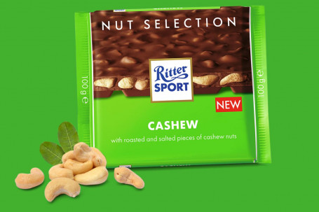 Ritter Sport Milk Chocolate With Salted Cashews