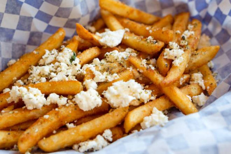 Fries With Greek Feta And Oregano