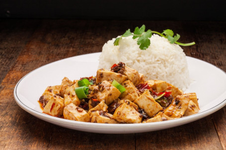 Mapo Tofu, Chilli And Minced Pork With Rice