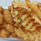 2.Popcorn Chicken+Waffle Fries