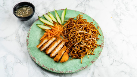 Crispy Chicken With Wok Fried Soya Noodles