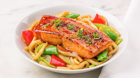 Teriyaki Black Pepper Salmon Bowl