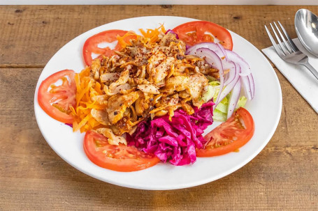 Salad With Chicken Doner Tǔ Ěr Qí Tè Sè Zhuǎn Shāo Jī Ròu Shā Lǜ