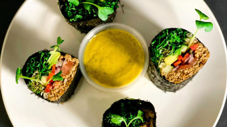 Sunflower Seed Pate Nori Roll W/ Spicy Mustard Sauce