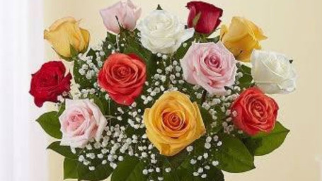 Mixed 18 Rose Bouquet