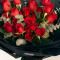 Two Dozen Red Roses Bouquet