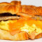 Croissant, Sausage, Egg Cheddar