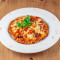 Tuscan Bolognaise With A Splash Of Cream, Baked In Foil With Fusilli Pasta And Mozzarella Shavings