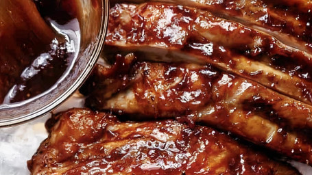 Bbq Pork Ribs Only (4 Pieces)