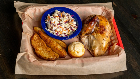 Fire Roasted 1/4 Chicken Plate White Meat