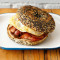 Eggs, Bacon And Hp Sauce Bagel