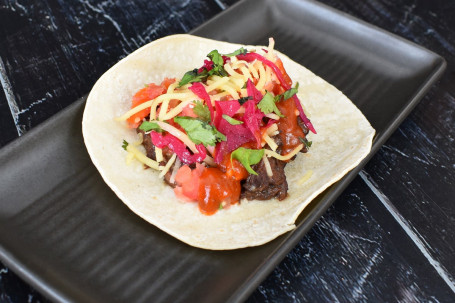 Slow Cooked Pulled Beef Taco (Gf Option) (1118Kj)